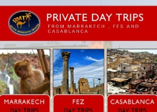 Morocco private tours flyer,leaflet Marrakech
